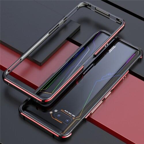Shockproof Bumper Metal Frame Hard Protective Case Mobile Phone Protective border for ASUS ROG2 ZS660KL Mobile Phone