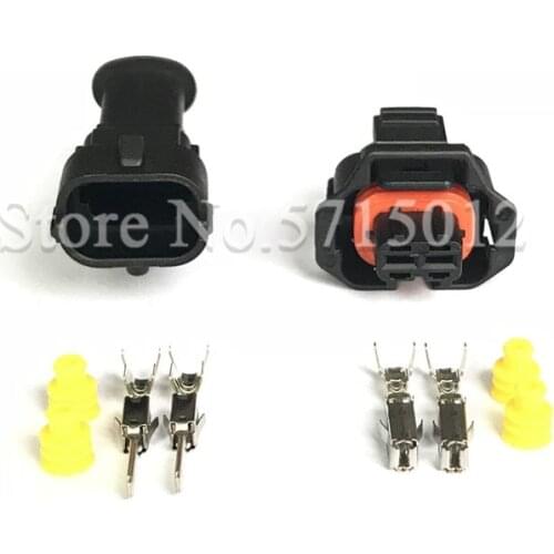 2 Hole 1928403874 1928404226 Diesel Fuel Common Rail Injector Plug Crankshaft Sensor Socket For Bosch Ford Renault
