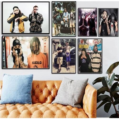 Rapper Singer Star $UICIDEBOY$ Hip Hop Music Prints Decorative Canvas Painting Art Wall Pictures Home Decor quadro cuadros