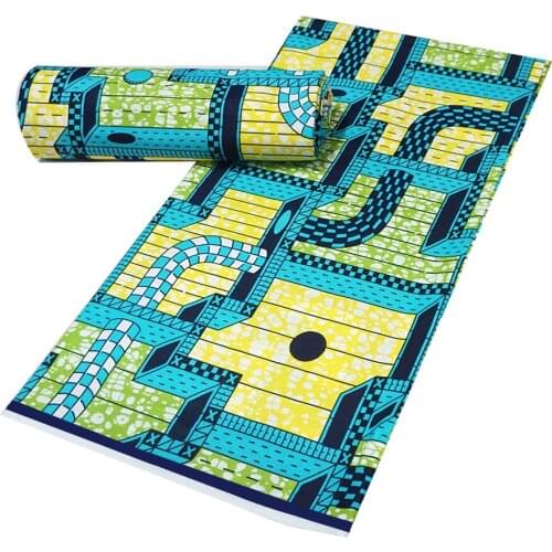 Ankara Wax Fabric 2020 High Quality African Fabric 100% Cotton Soft African Wax Printing Fabric 6 Yards For Dress