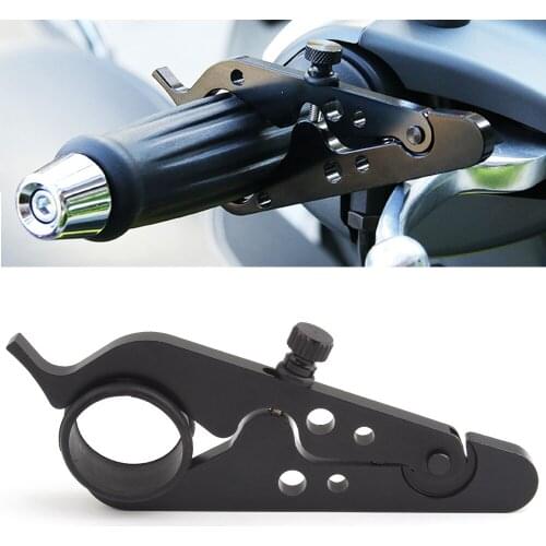 Universal Motorcycle Cruise Control Throttle For Harley Honda Ducati Motocross Scooter Bobber Aluminum Rubber Throttle Clamp