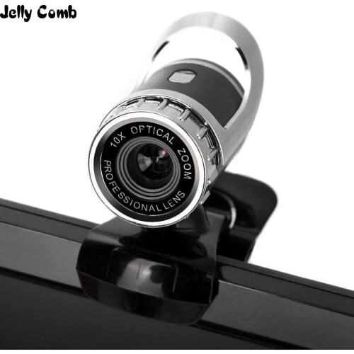 Jelly Comb 360 Degrees USB Webcam High Definition Digital Video Webcamera with Microphone Clip-on for Skype Computer Desktop