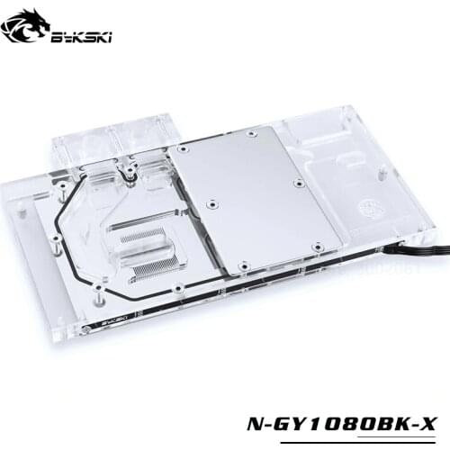 BYKSKI Water Block use for GALAX GTX1060/1070/1070Ti/1080 EX OC GAMER / Full Cover GPU Card Copper Radiator Block KFA2 1070TI