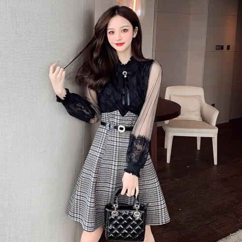 Модные платья в клетку Wtianyuw China At AliExpress