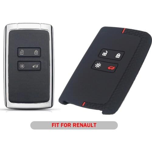 1 Pc Car Key Case For Renault Kadjar Captur Koleos 2 Clio Espace 5 Master Talisman Scenic 4 Smart Remote Protect Cover Skin