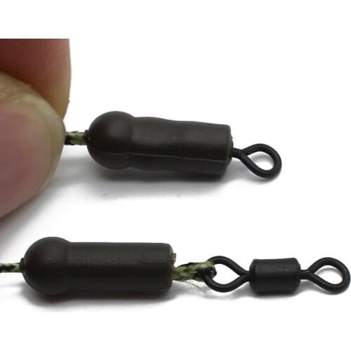 20 pieces of carp fishing accessories carp fishing tackle protection beads rubber buffer hairpin sleeve knotted protection frame