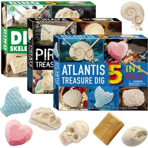 4 Styles Creative and Attracting Mining Archaeological Excavation Educational Toy Set Gifts for Children