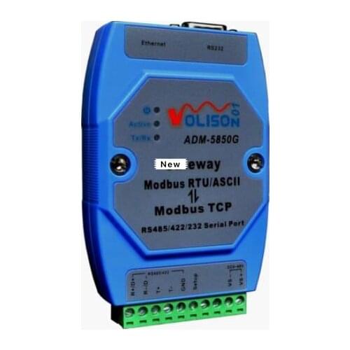 ADM-5850G Industrial Modbus server Modbus RTU/ASCII to Modbus TCP to support PLC serial port