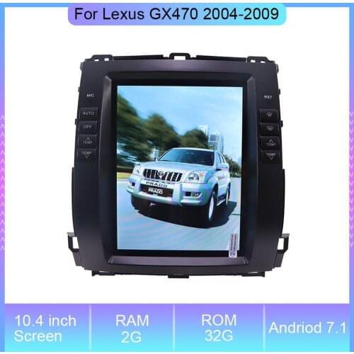 PX3 Tesla Screen 10.4'' Andriod 7.1 Car Radio DVD Player For Lexus GX470 2004-2009 Stereo GPS Navigation Multimedia Player