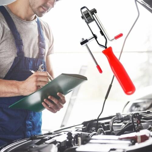 Automotive CV Joint Boot Clamp Tool Wrench Hose Clip Tightening Bending Tool Built-in Cutter ABN CV Joint Ear Clamp Banding Tool