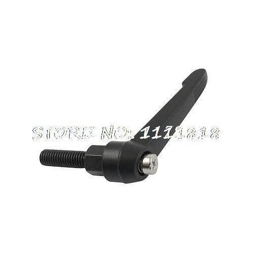 Black Metal 8mm M8 25mm Thread Machinery Adjustable Handles