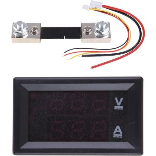 DC 0-100v 50A 100A Led Digital Voltmeter Ammeter Dc Voltage Current Meter Ampere Tester DC Amp Panel Voltage Meter