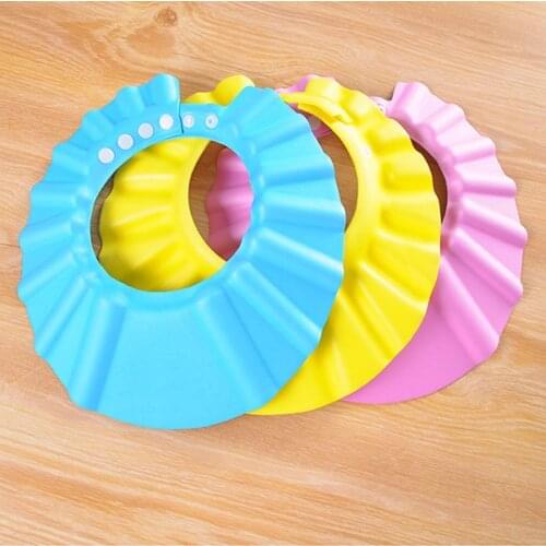 Children Baby Kids Waterproof Bathing Cap Shampoo Shower Protect Hat Soft Adjustable Visor Hat for Toddler, Baby, Kids, Children
