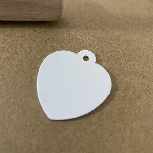 DHL Free Shipping Wholesale 200Pcs/Lot Love Heart Shaped Sublimation Blank Pet Tags DIY Dog Cat Id Plates Supply