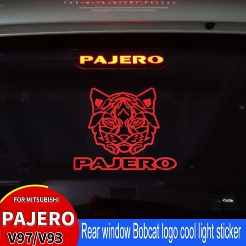 Suitable For Mitsubishi Pajero v97v93v87 retrofitting rear window SM cold light stick tail door brake light sticker decoration
