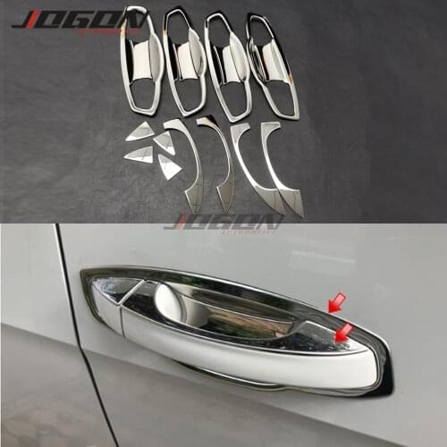 For VW Golf 7 VII MK7 GTI R GTE GTD MK7.5 2013-2019 Stainless Steel Exterior Door Handle Cover Door Bowl Protect Sticker Trim