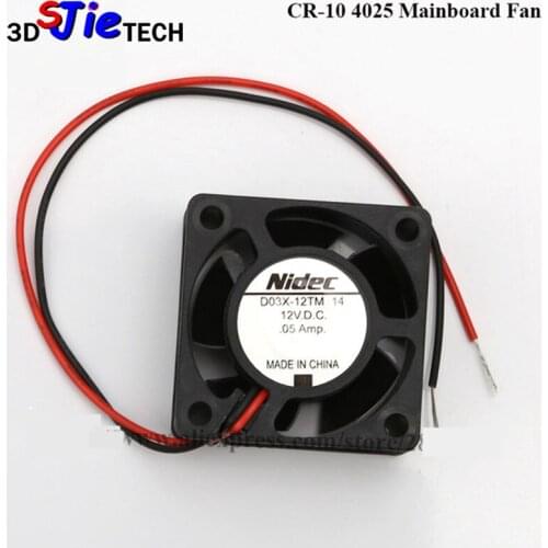 Factory Supply Creality 3D Printer Parts CR-10 4020 Back Mainboard Fan 4020 12V DC Cooler Small Cooling Fan