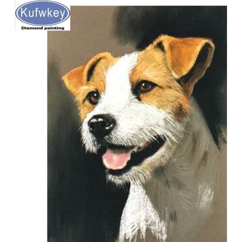 Jack russell terrier pattern diamond painting full square drill diamond mosaic artwork diy 3d round diamond embroidery crystal