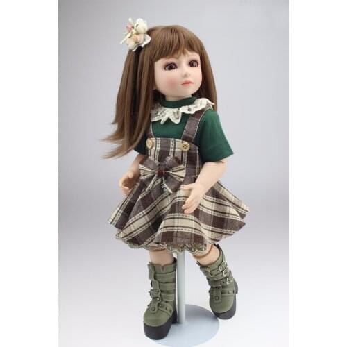 18 inch 1/4 BJD/SD girl bjd doll AMERICAN fashion handmade princess babies dolls collection for girls birthday gift doll