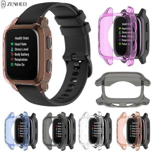 Soft TPU Protector Case Cover For Garmin Venu SQ Smart Watch Case Protective Shell Frame