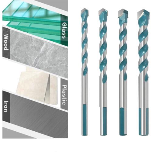 Multi-Material Triangle Drill Bit Set for Tile Concrete Brick Glass Plastic Wood Stone 6 8 10 12mm