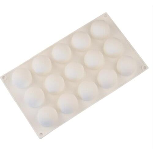 New 20pcs/lot Silicone Cake Mold Baking Accessories Round Ball Mousse Mold Silicone Bakeware Home Kitchen Sugarcraft Dessert