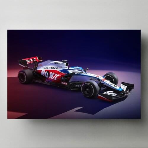 Williams F1 Formula One Car Race Vehicle Sport Posters Wall Art Picture Prints Modern Canvas Paintings for Living Room Decor