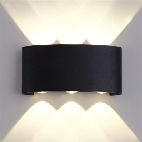 Modern Wall Lamp 4W 6W 8W Waterproof Lampada LED Black White Aluminum Wall Lighting Room Study Living Room Aislewall Wall Lamps