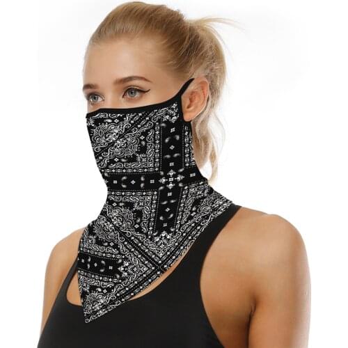 Outdoor Print Seamless Ear Face Cover Sports Scarf Neck Tube Face Dust Riding Motorcycle Balaclava Winter Face Shield Маска