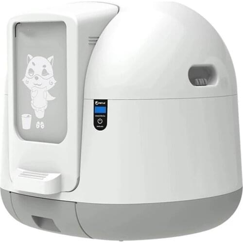 Intelligent Automatic Closed Cat Litter Box Anti-pinch Mute Gravity Sensor for Pet Self-cleaning Cat Bedpan Bucket Machine