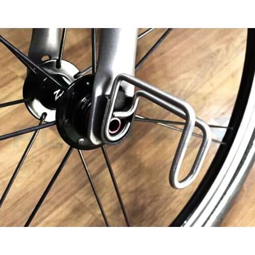 ACEOFFIX Bike Fork E Hook For Brompton E Type No Mudguard Folding Bicycle titanium Ultralight Pothook accessories