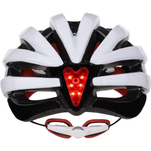Outdoor equipment adult bicycle helmet with rear LED light, bicycle helmet cycling, bicycle helmet with light