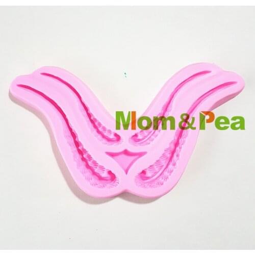 Mom&Pea 1313 Free Shipping Deco Silicone Mold Cake Decoration Fondant Cake 3D Mold Food Grade