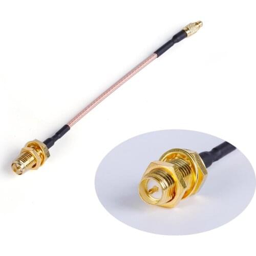 2pcs/pair 10cm MMCX straight to RP-SMA Female Adapter Cable for FPV