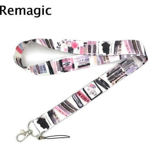 20pcs Reading Books Bookshelf Lanyard for Keys Phone Cool Neck Strap Lanyard for Camera Whistle ID Badge Cute webbings ribbons