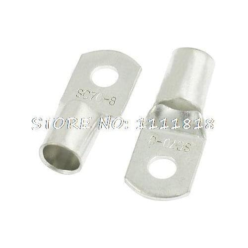 5 Pcs 8mm Bolt Hole 70mm2 Copper Cable Terminal SC70-8