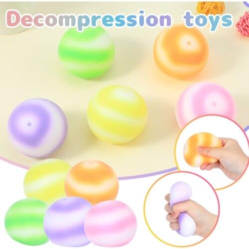 @ Anti-stress Squishy Ball Funny Fruit Slice Grape Squeeze Mood Autism Kids Adult Play Vent Toys For Gift Wholesale Antiestres
