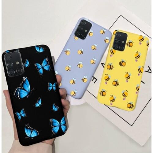 Flowers Animals Patterned Back Cover For Samsung Galaxy A51 Case Global Soft Silicone Phone Case For Samsung A51 A 51 A515F Capa