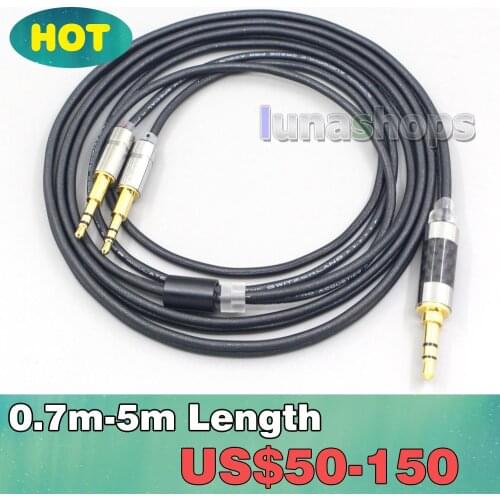 Black 99% Pure PCOCC Earphone Cable For Ultrasone Tribute7 t7signature pro t7 Headphone LN007130