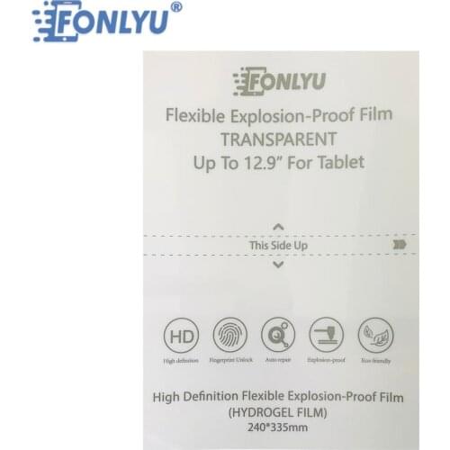 FONLYU 20pcs Hydrogel Film For Tablet Android Laptop Screen Proctector Hydrolic Sheet Cutting Machine Plotter Free Shipping