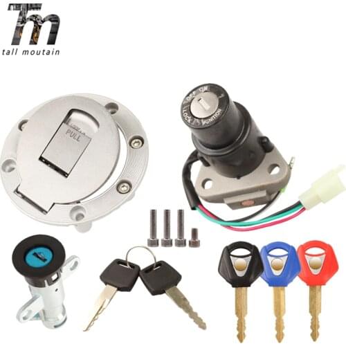 For YAMAHA TZR125 TZM150 TZR150 TDM850 TZR TZM TDM 125 150 850 Motorcycle Ignition Switch Seat Lock Key Fuel Gas Cap Set