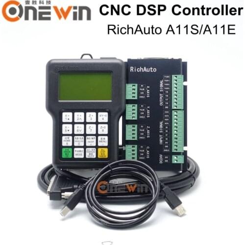 RichAuto A11 DSP CNC Controller A11S A11E 3 Axis USB Controller for CNC Router Better Than DSP 0501 Controller