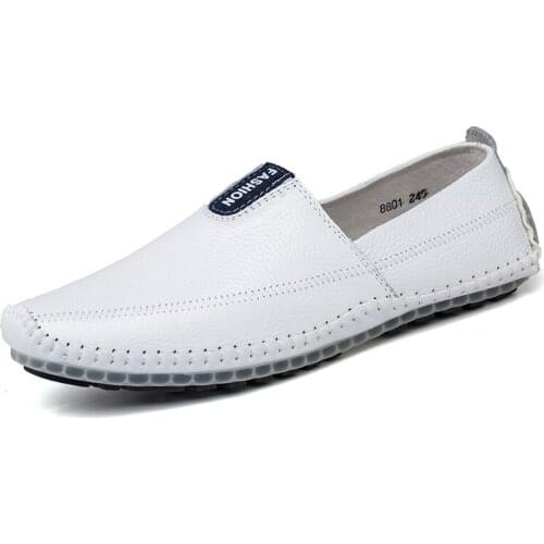 Fashion Men Casual Shoes Leather Loafer Casual Shoes Men Hot Sale Slip on Vintage Mens Shoes