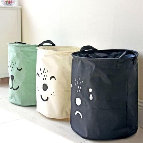 Cartoon Linen Desk Storage Box Sundries Storage Case Home Cotton clothes Organizer box Cloth Cosmetic Stationery case