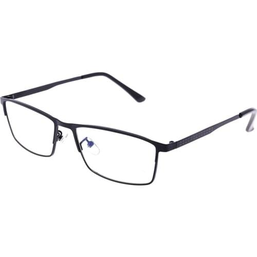 Men Business Eye Glasses Retangular Metal Frame Anti Blue Rays Optical Eyewear 649C