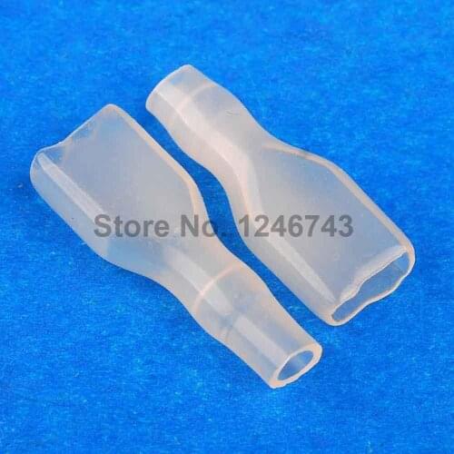 50PCS Soft Sheath Terminal Sheath Suitable for 6.3MM Spring