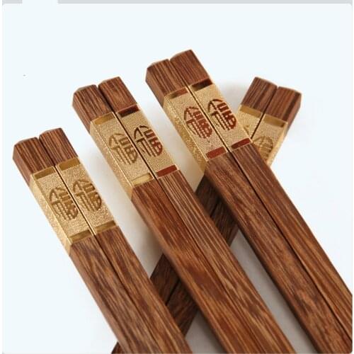 Natural Handmade Wood Gift box Chopsticks Japan/China Eating Ware Round square Chopsticks with String Chinese/Japanese-style