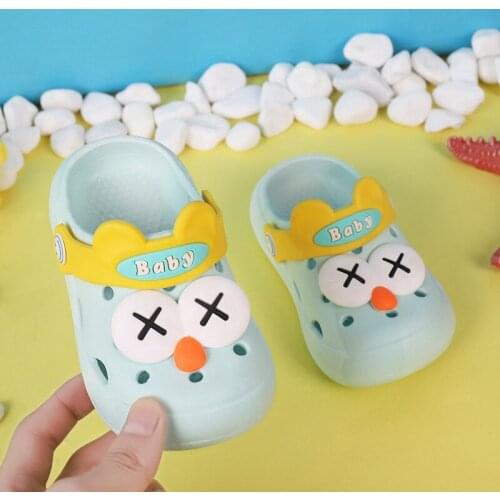 2021 Summer New Hole Shoes Baby Boys Girls Cute Cartoon Sandals And Slippers Indoor Beach Fashion Childrens Shoes ZJX