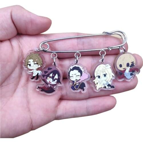 Newest Acrylic Anime Cartoon Angels Of Death Brooch Overcoat Badge Classic Women Unique Girl Men Pupil Student Birthday Gift