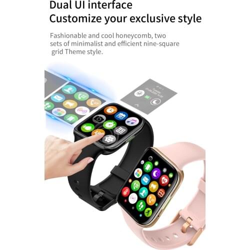 New Arrival GT06 Smart Watch 1.54 Circle Touch ECG Monitoring IP68 Waterproof Call Bracelet BGT